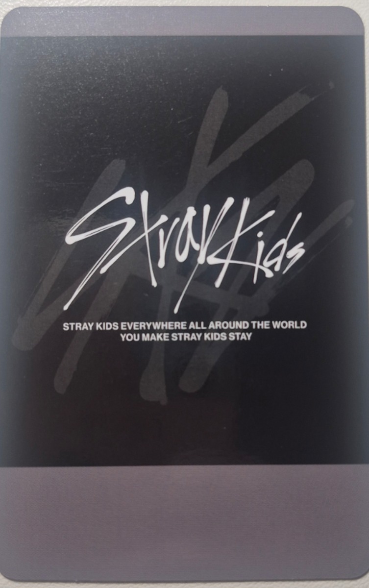 Hyunjin Stray Kids photocard back side - Soundwave - Preorder