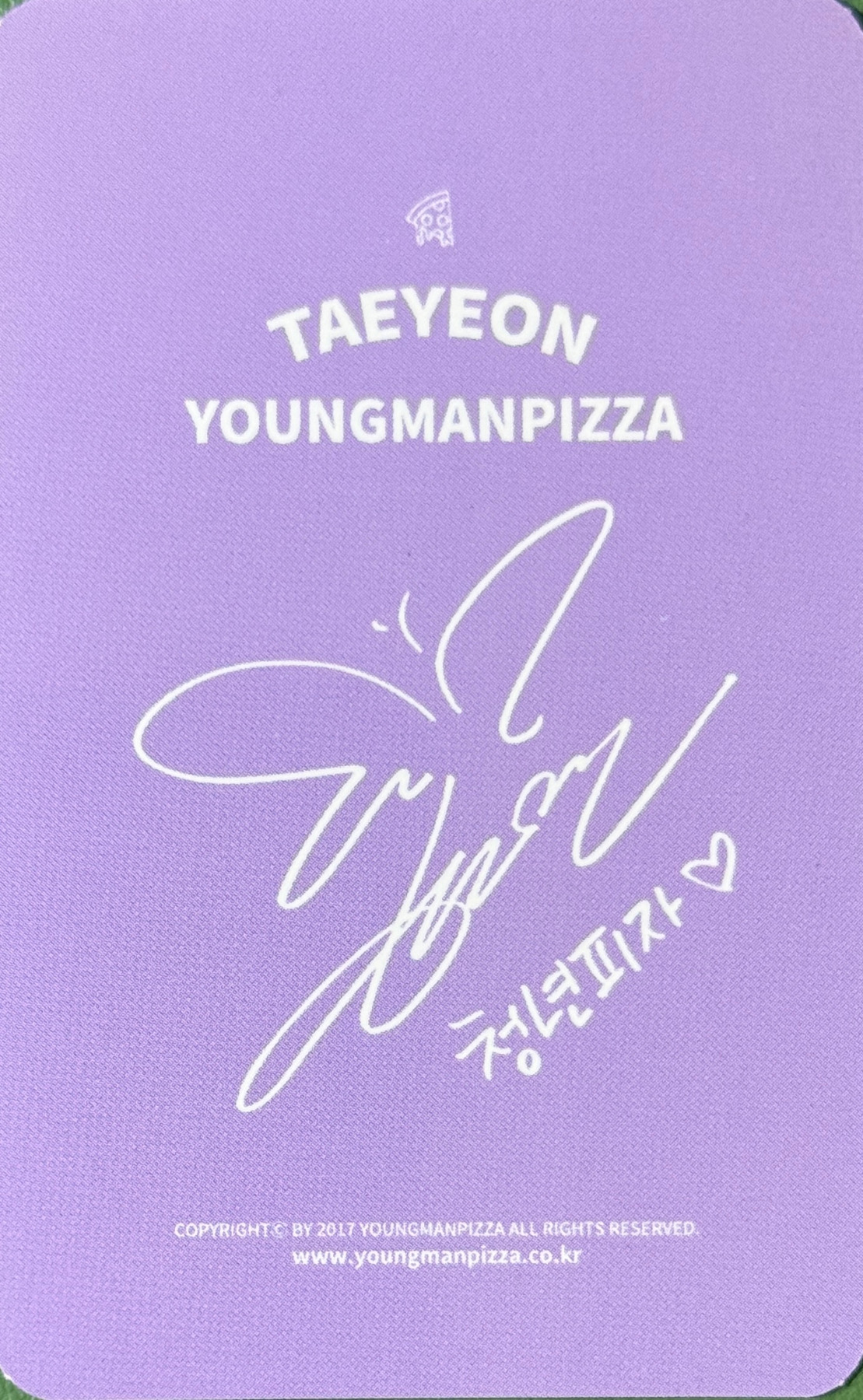 Taeyeon Taeyeon photocard back side - Photocards