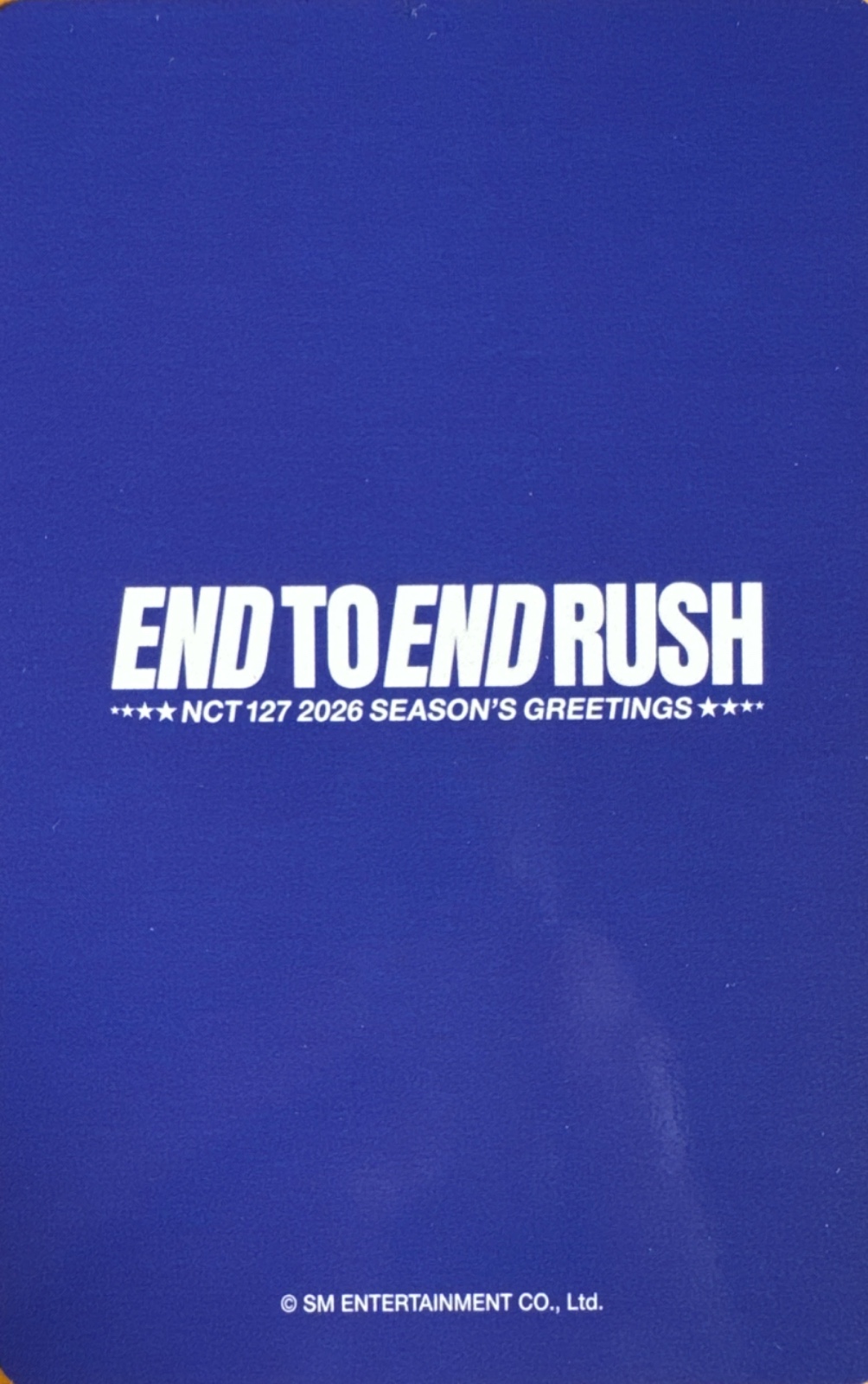 Mark NCT 127 photocard back side - Photocard Set