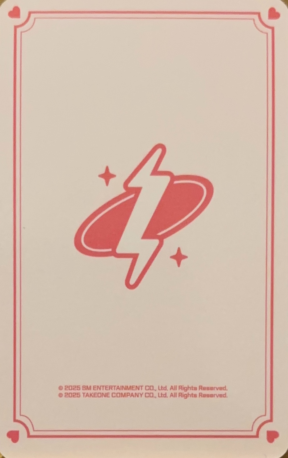 Jeno NCT photocard back side - Cupid ver. Set
