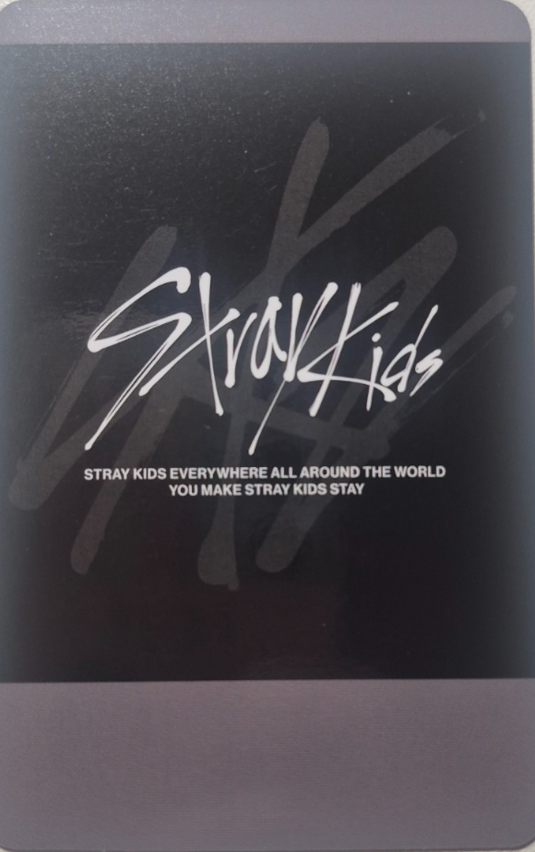 Seungmin Stray Kids photocard back side - Soundwave - Preorder
