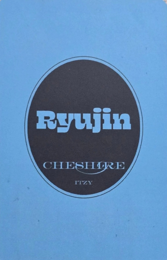Ryujin ITZY photocard back side - Photocard