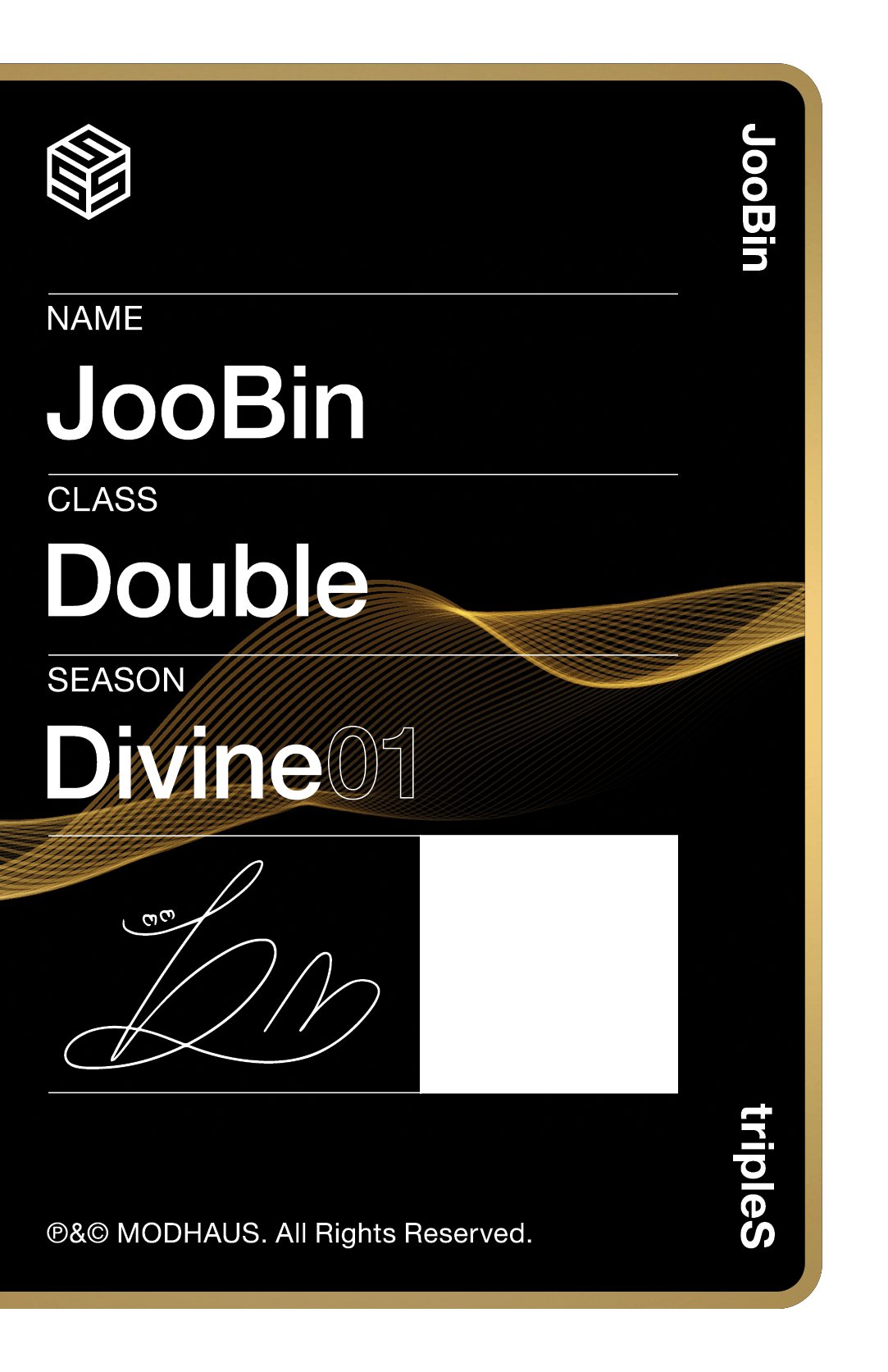 Joobin tripleS photocard back side - Photocard (Ver 2)