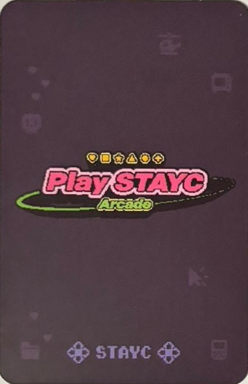 Sumin STAYC photocard back side - Photocard Set (Gamer ver.)