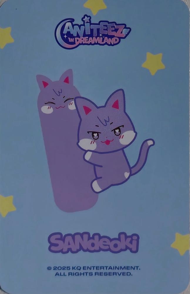 San ATEEZ photocard back side - Mini Body Pillow