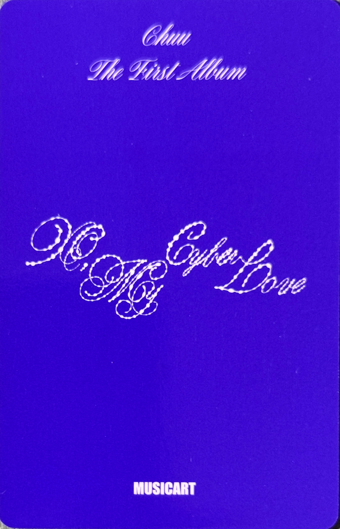 Chuu Chuu photocard back side - Online