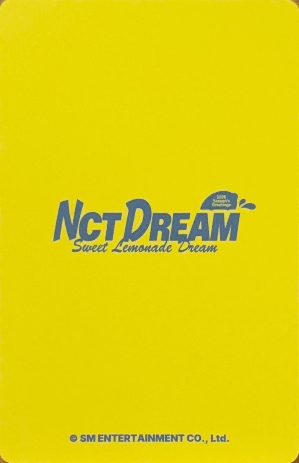 Chenle NCT DREAM photocard back side - MD Trading Card B
