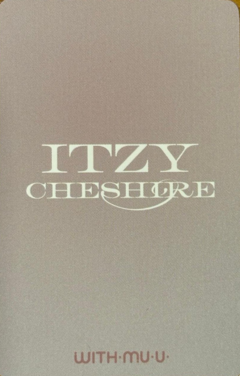 Chaeryeong ITZY photocard back side - Benefit
