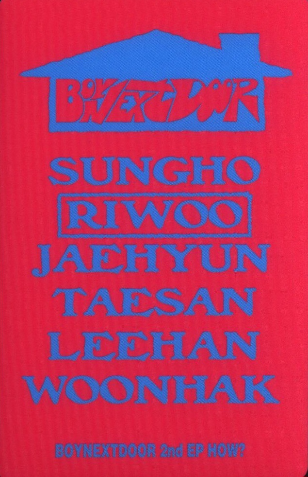 Riwoo BOYNEXTDOOR photocard back side - Photocard