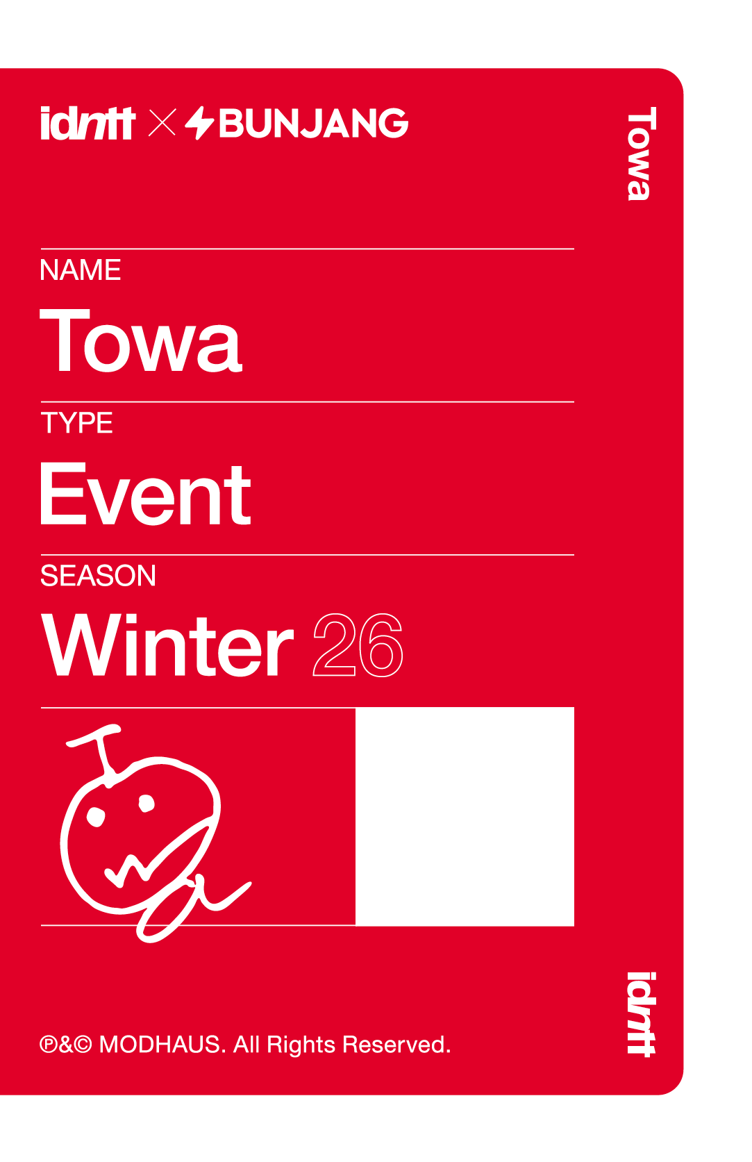 Towa idntt photocard back side - Round 2 - yesweare