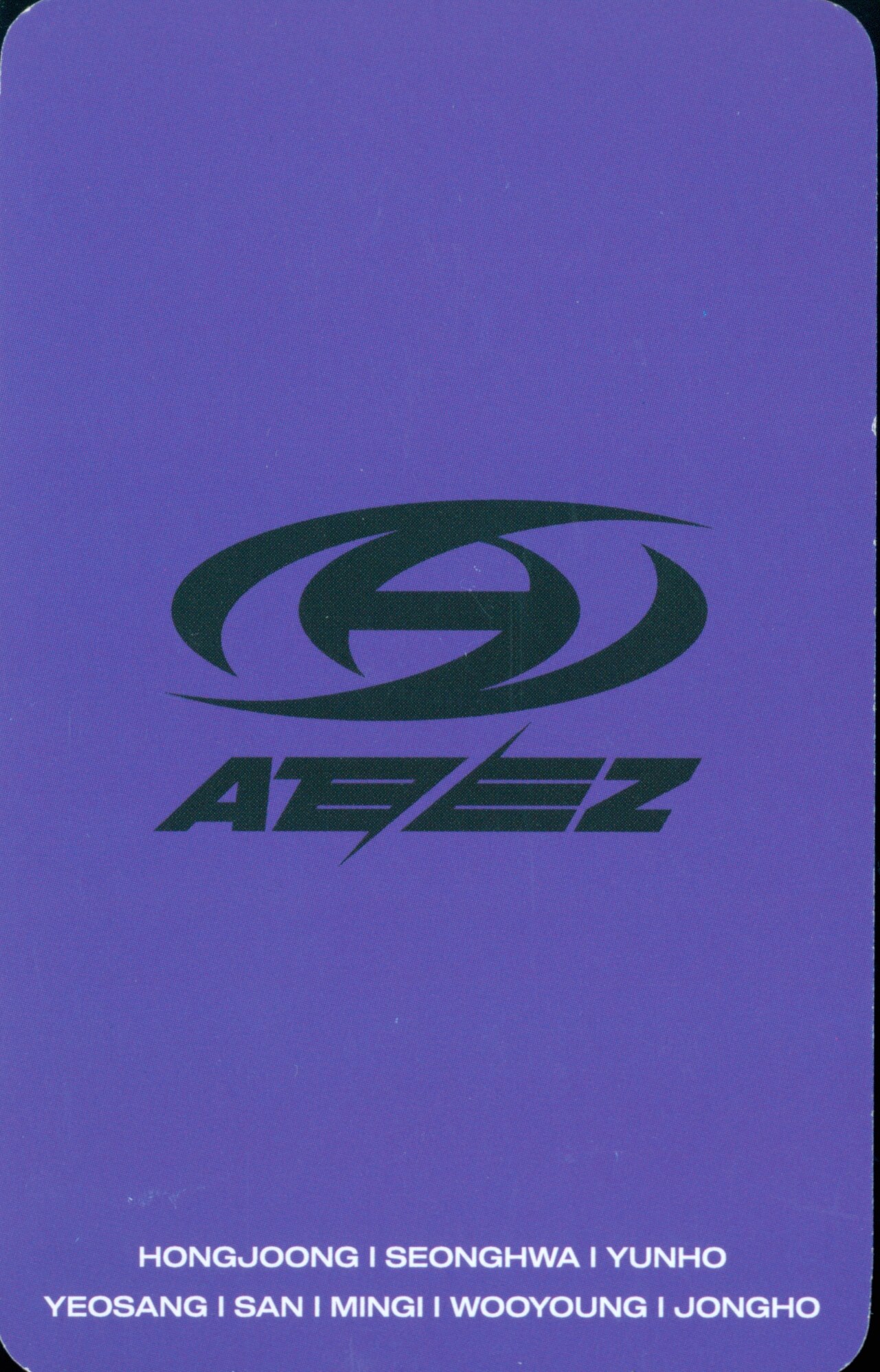 Mingi ATEEZ photocard back side - 3rd Week
