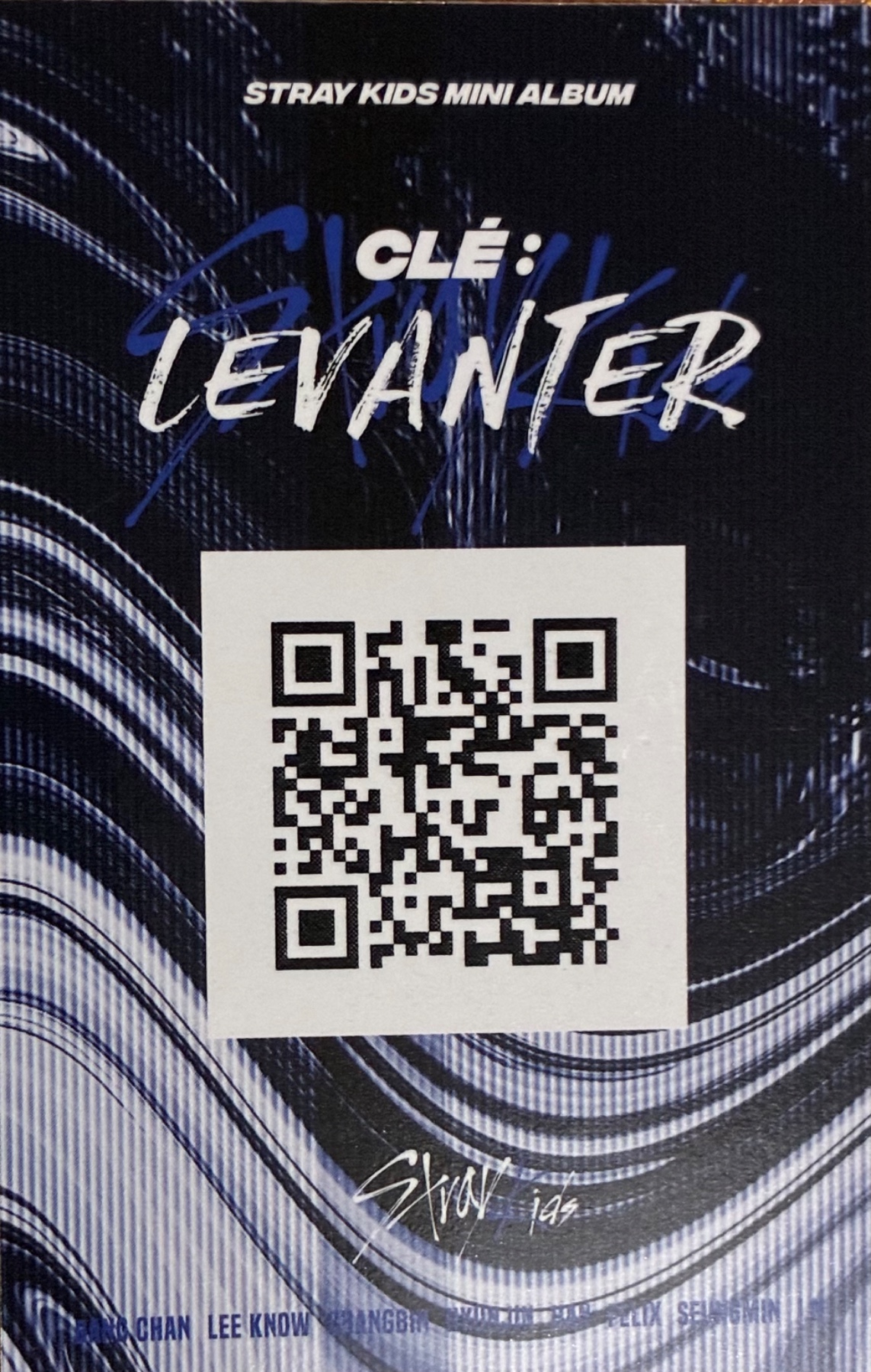 Han Stray Kids photocard back side - QR Photocards