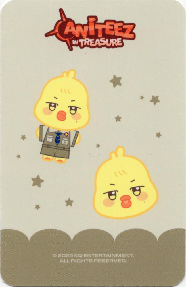 Mingi ATEEZ photocard back side - Sticon