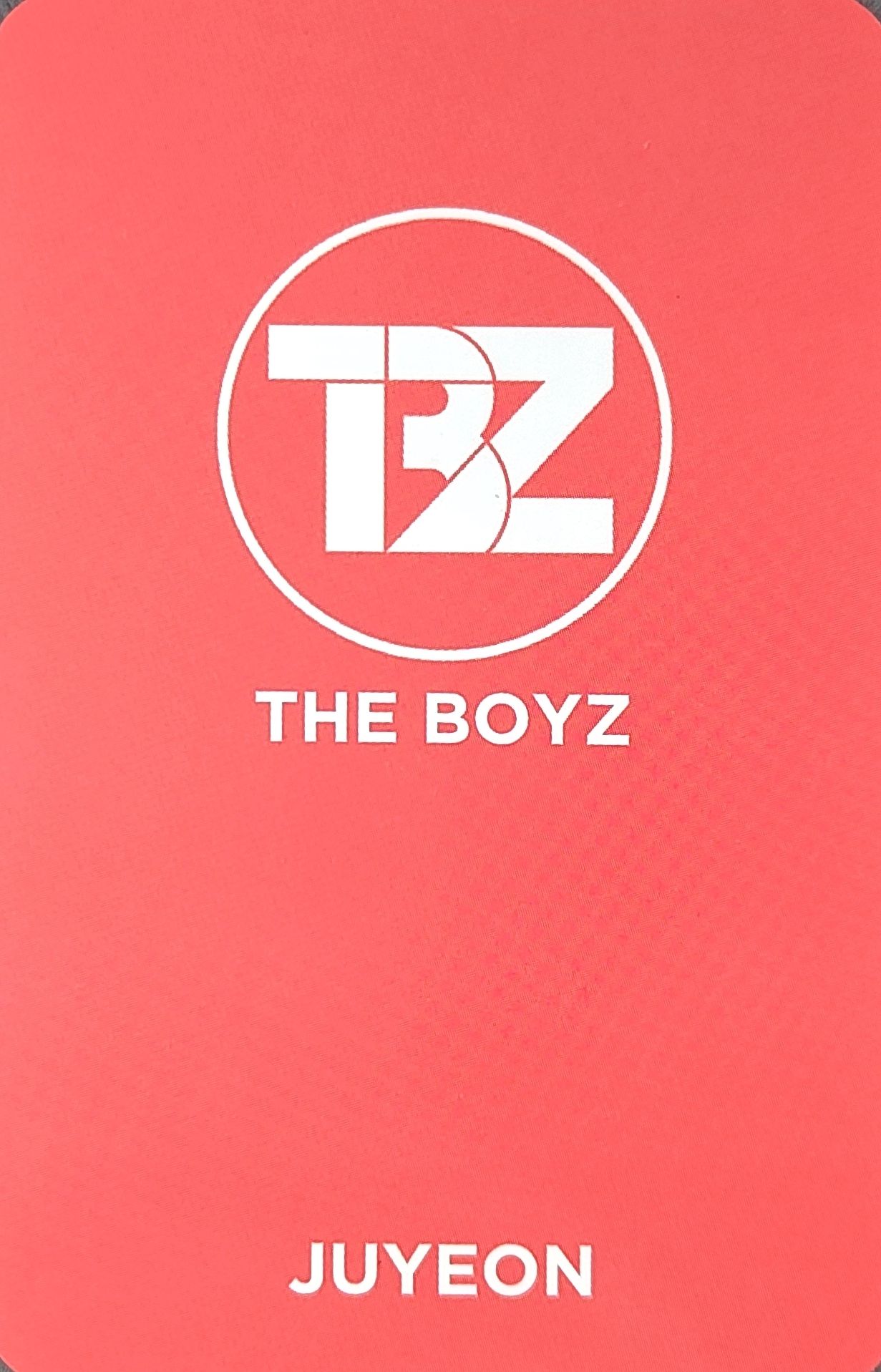 Juyeon THE BOYZ photocard back side - Benefit