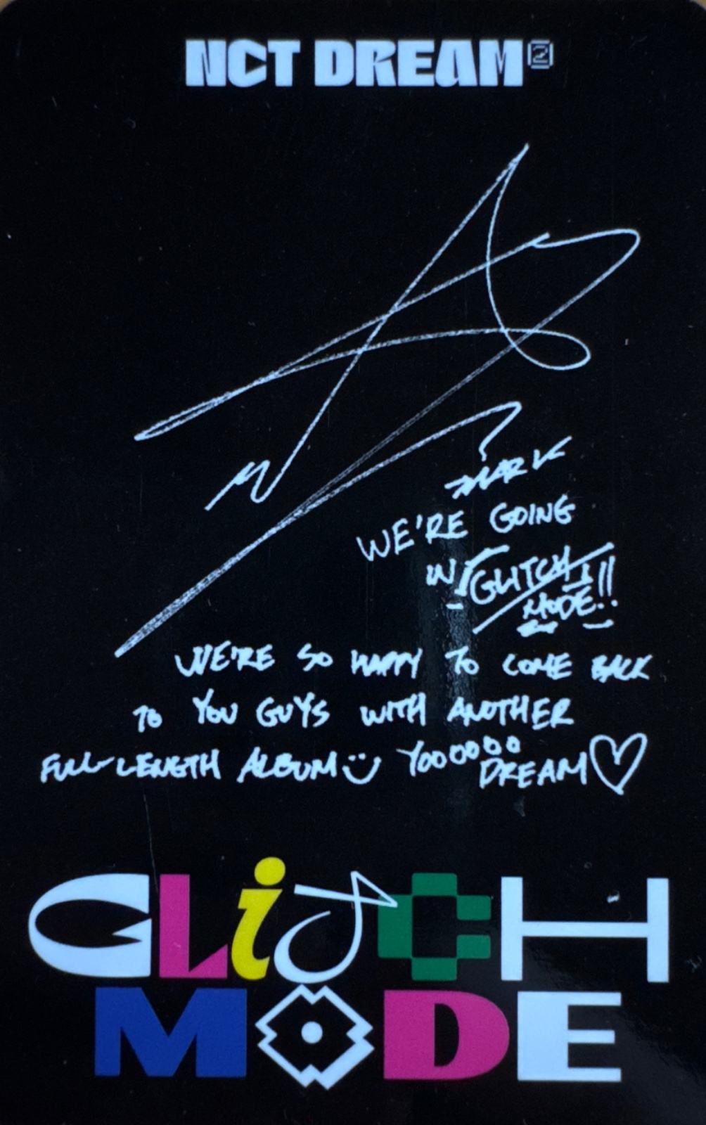 Mark NCT DREAM photocard back side - Photocards