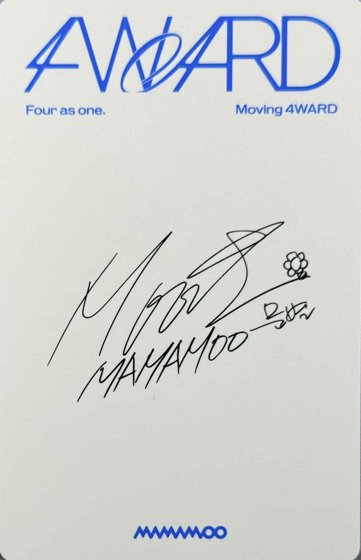 Moonbyul MAMAMOO photocard back side - Photocard