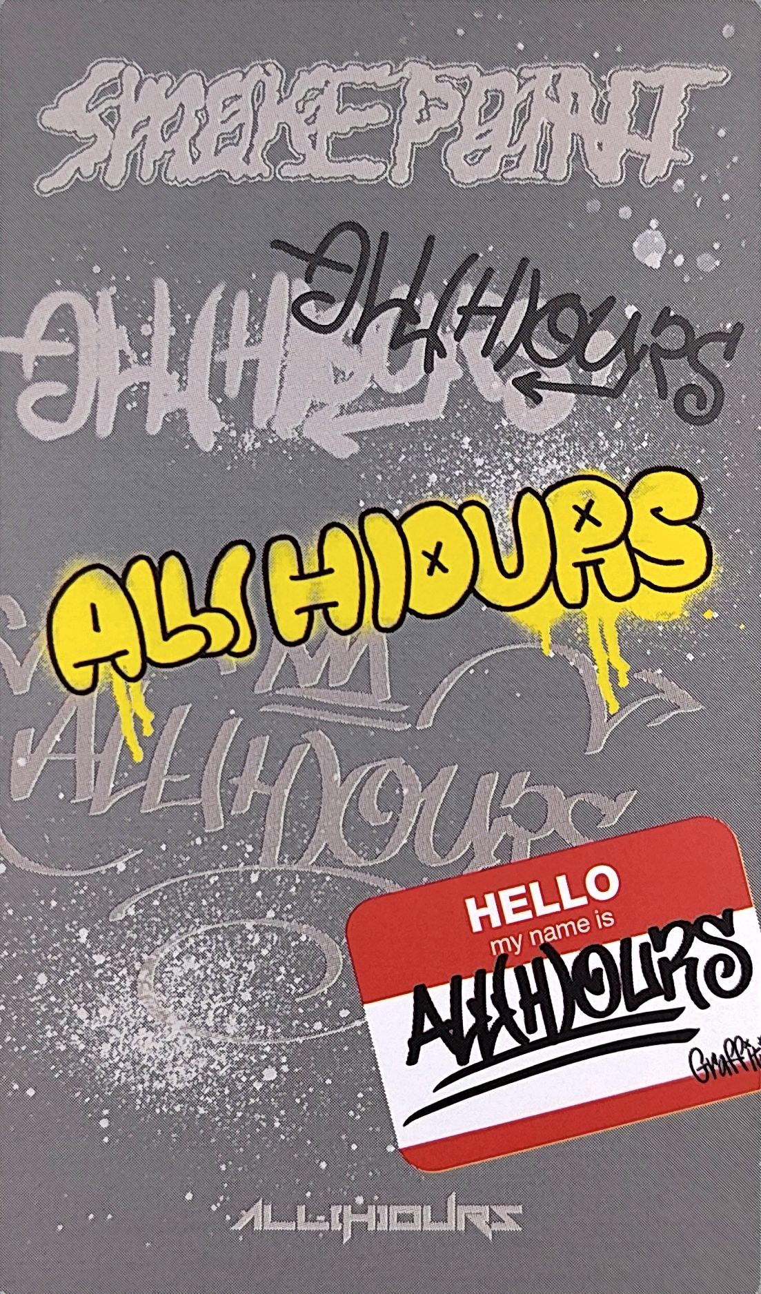 Xayden ALL(H)OURS photocard back side - Thermochromic Card