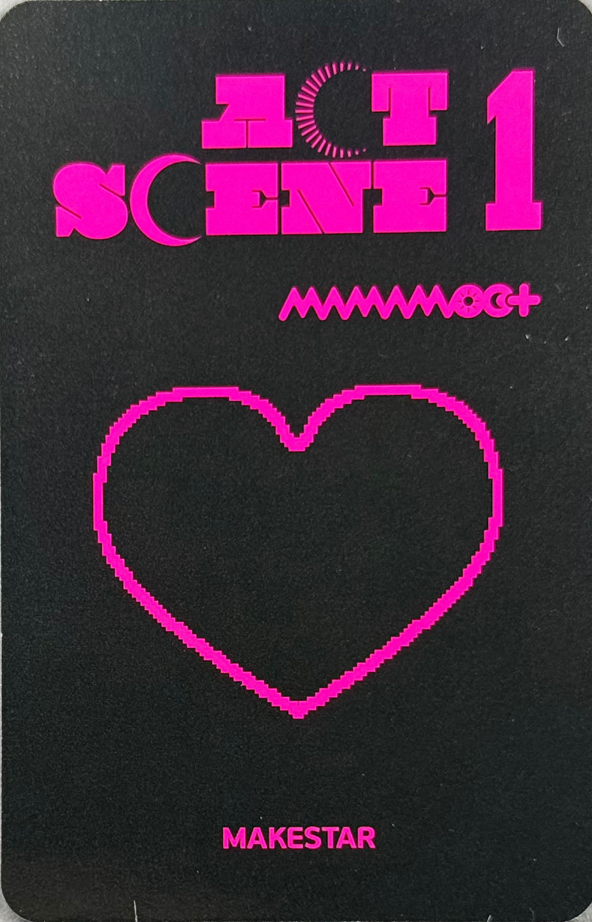 Solar MAMAMOO+ photocard back side - Online