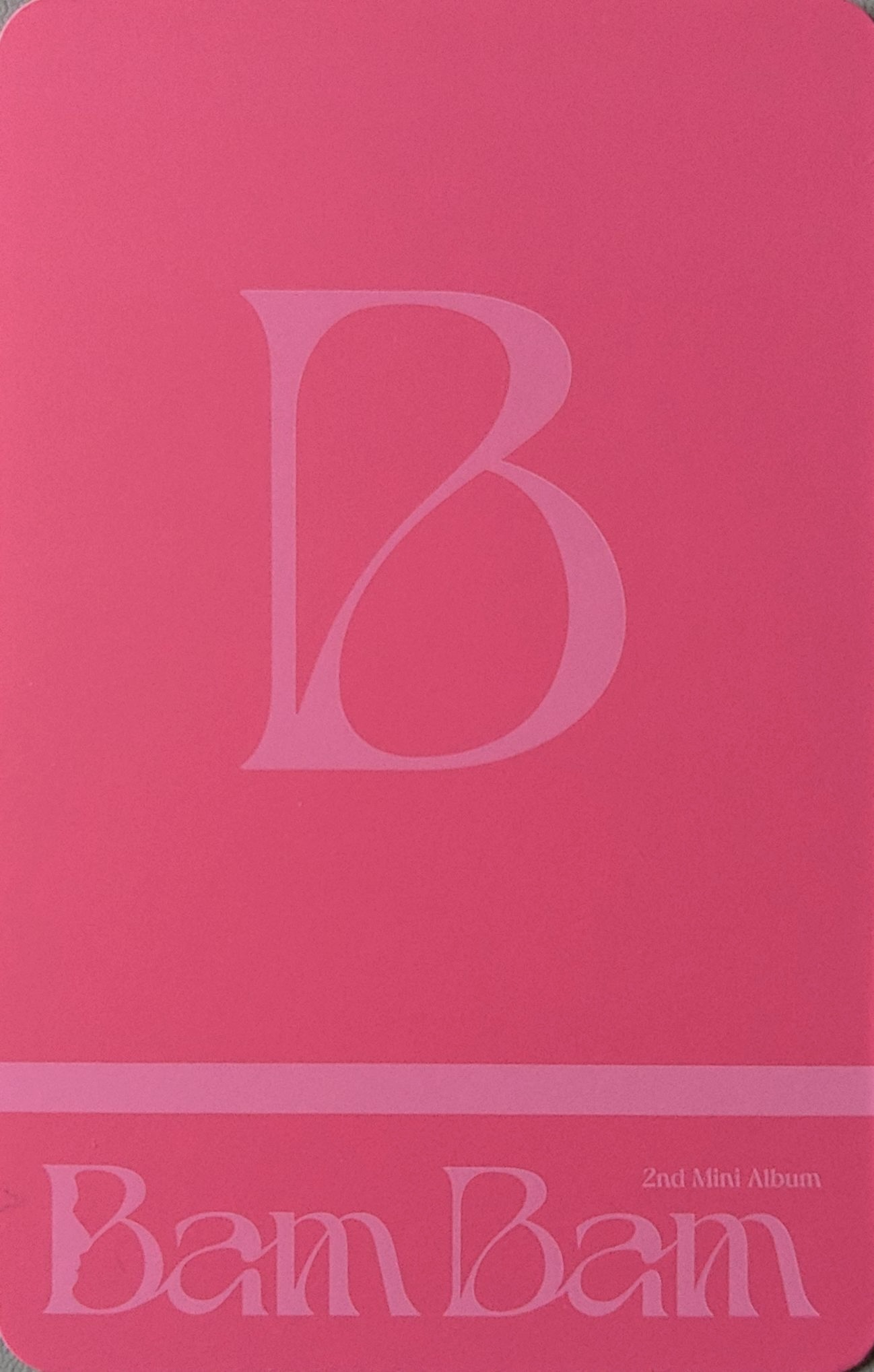 Bambam BamBam photocard back side - Lenticular Photo Card