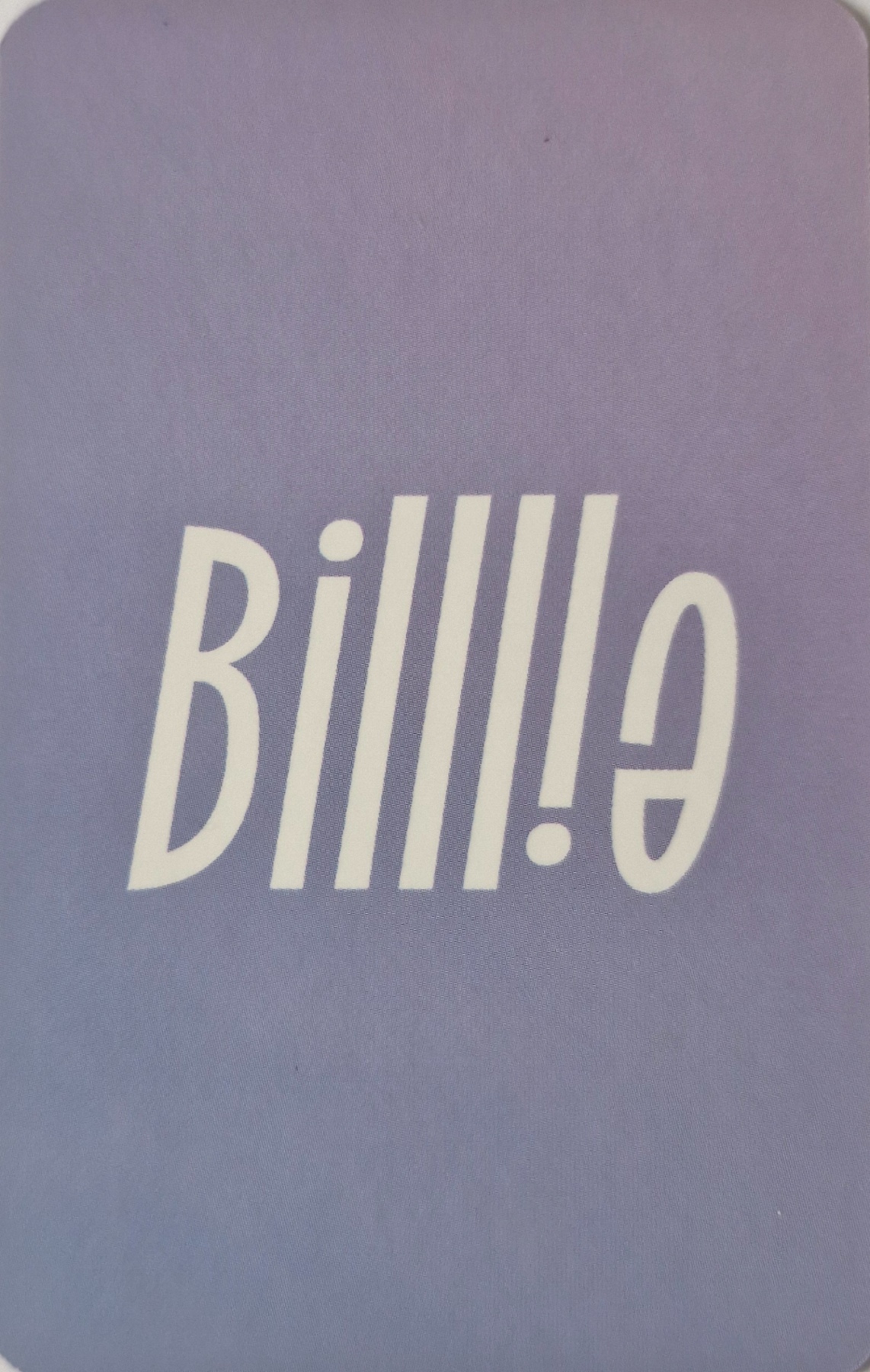 Moon Sua Billlie photocard back side - Benefit