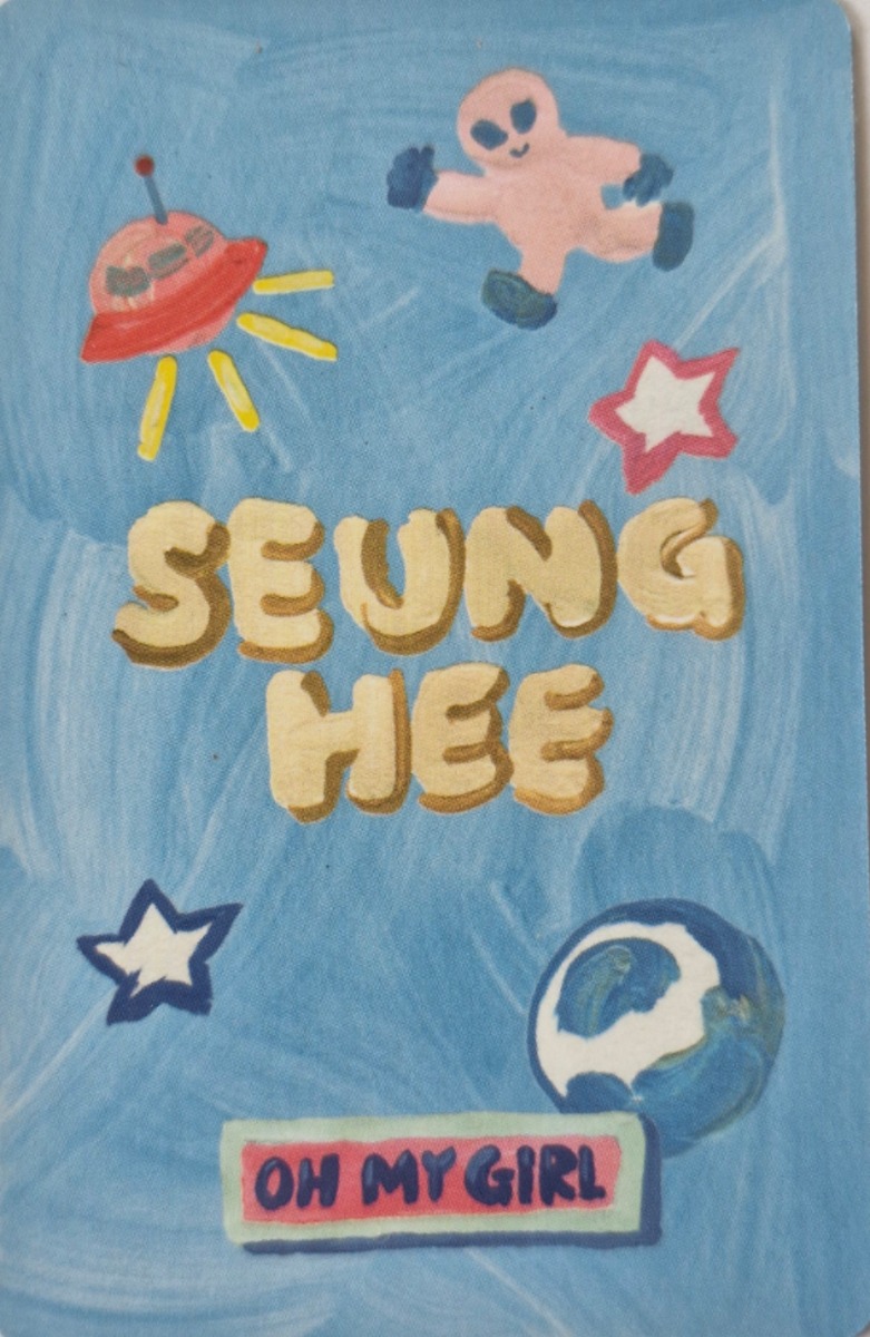 Seunghee OH MY GIRL photocard back side - Selfie Photocard