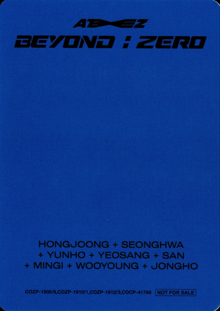 Hongjoong ATEEZ photocard back side - Photocard Set
