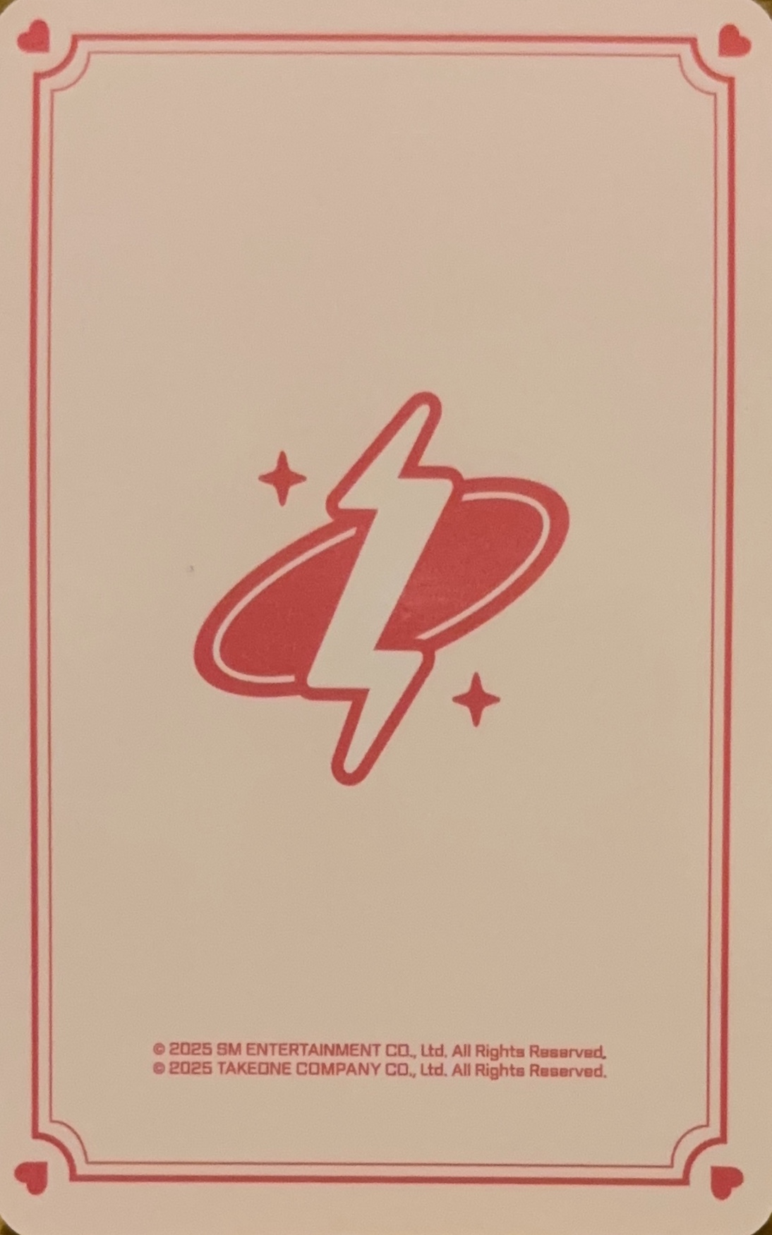 Jaehee NCT photocard back side - Cupid ver. Set