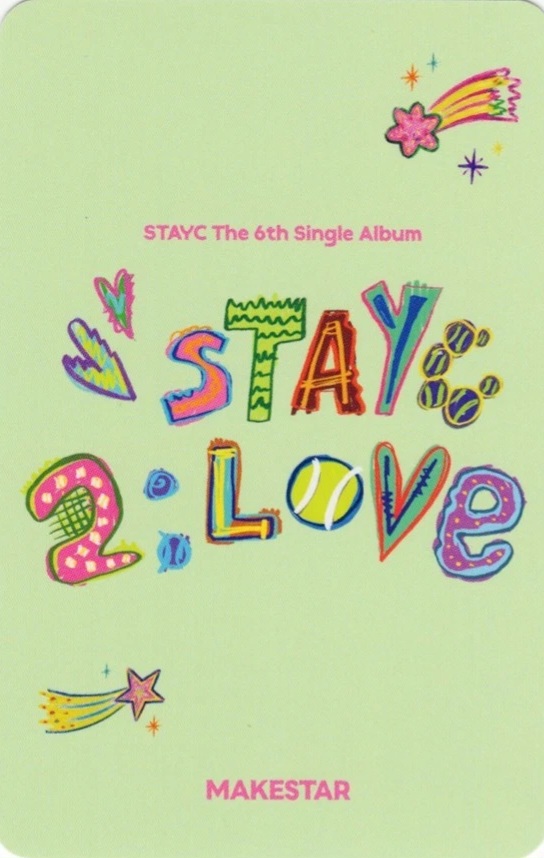 ISA STAYC photocard back side - Online