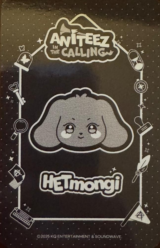Yeosang ATEEZ photocard back side - The CALLING ANITEEZ Plush Keyring