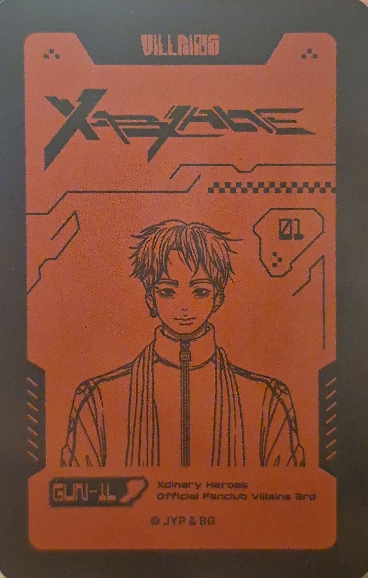 Gunil Xdinary Heroes photocard back side - Photocard Set