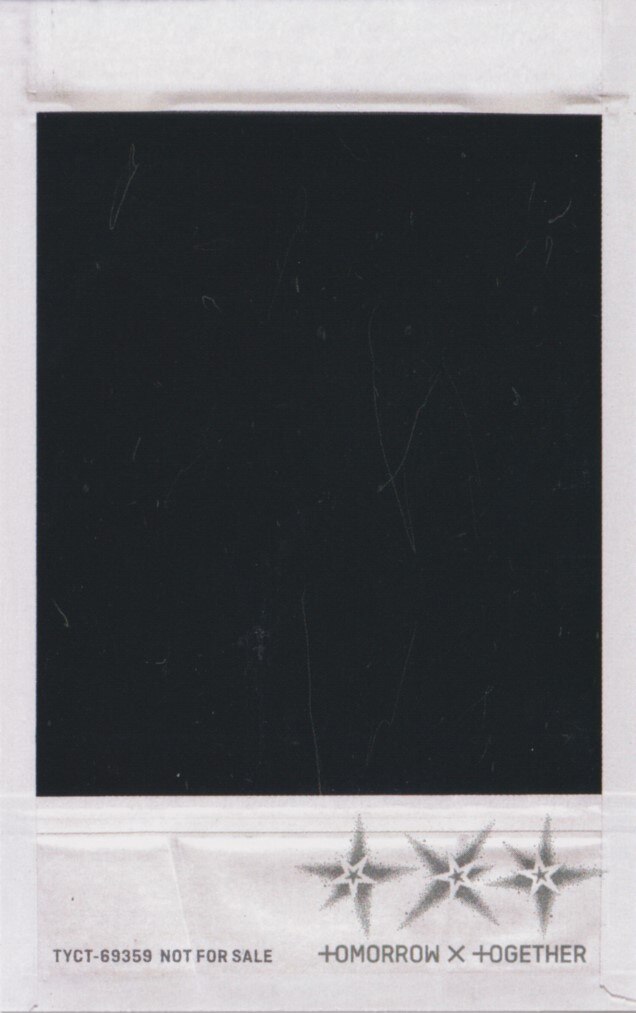 Taehyun TXT photocard back side - Instant Photocard