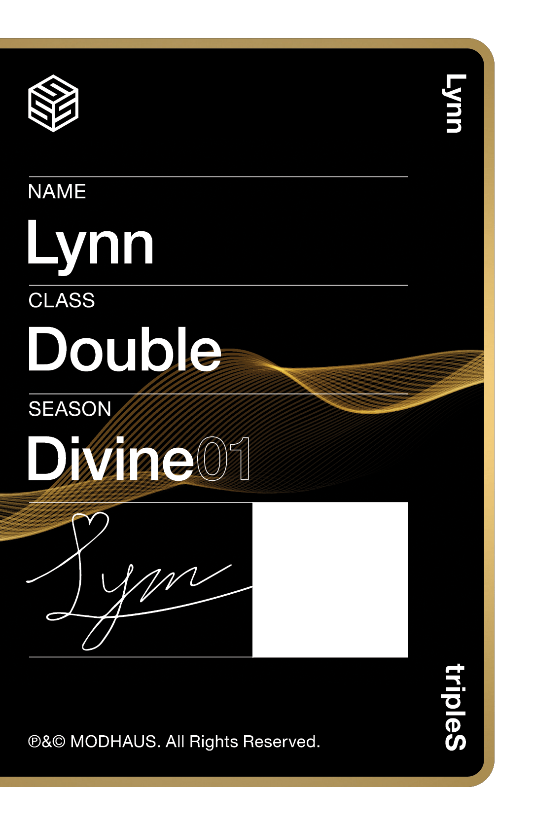 Lynn tripleS photocard back side - Photocard (Ver 2)