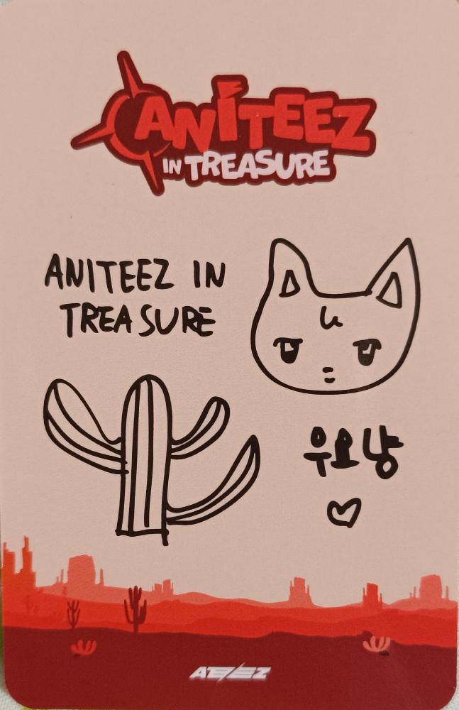 Wooyoung ATEEZ photocard back side - Photo Package