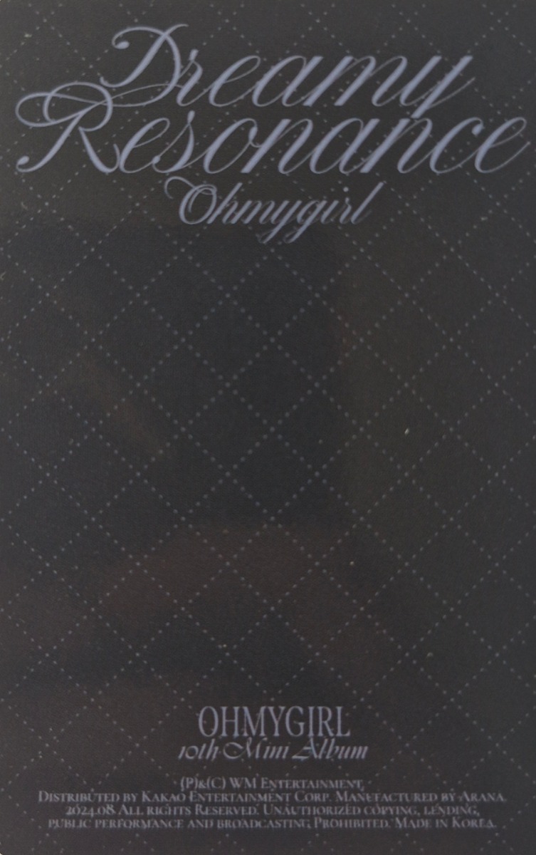 Mimi OH MY GIRL photocard back side - Photocard