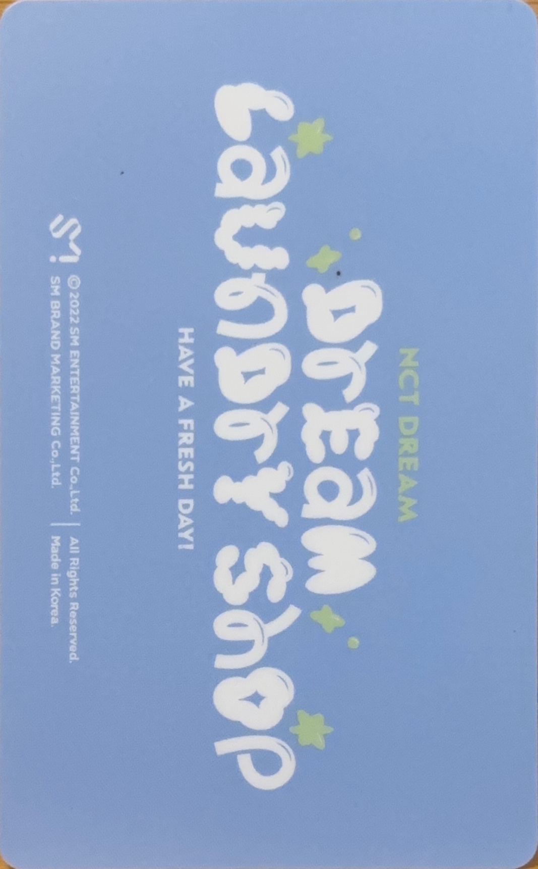 Jisung NCT DREAM photocard back side - Random Laundry Pack