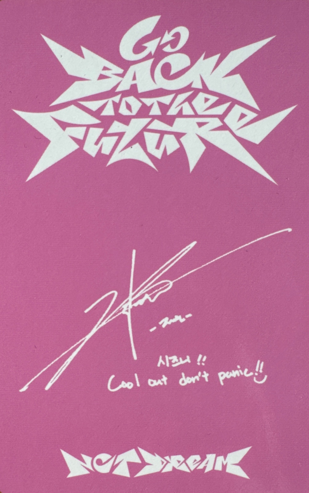 Jeno NCT DREAM photocard back side - Photocards