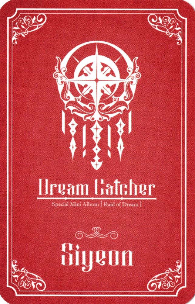 Siyeon Dreamcatcher photocard back side - Preorder Benefit