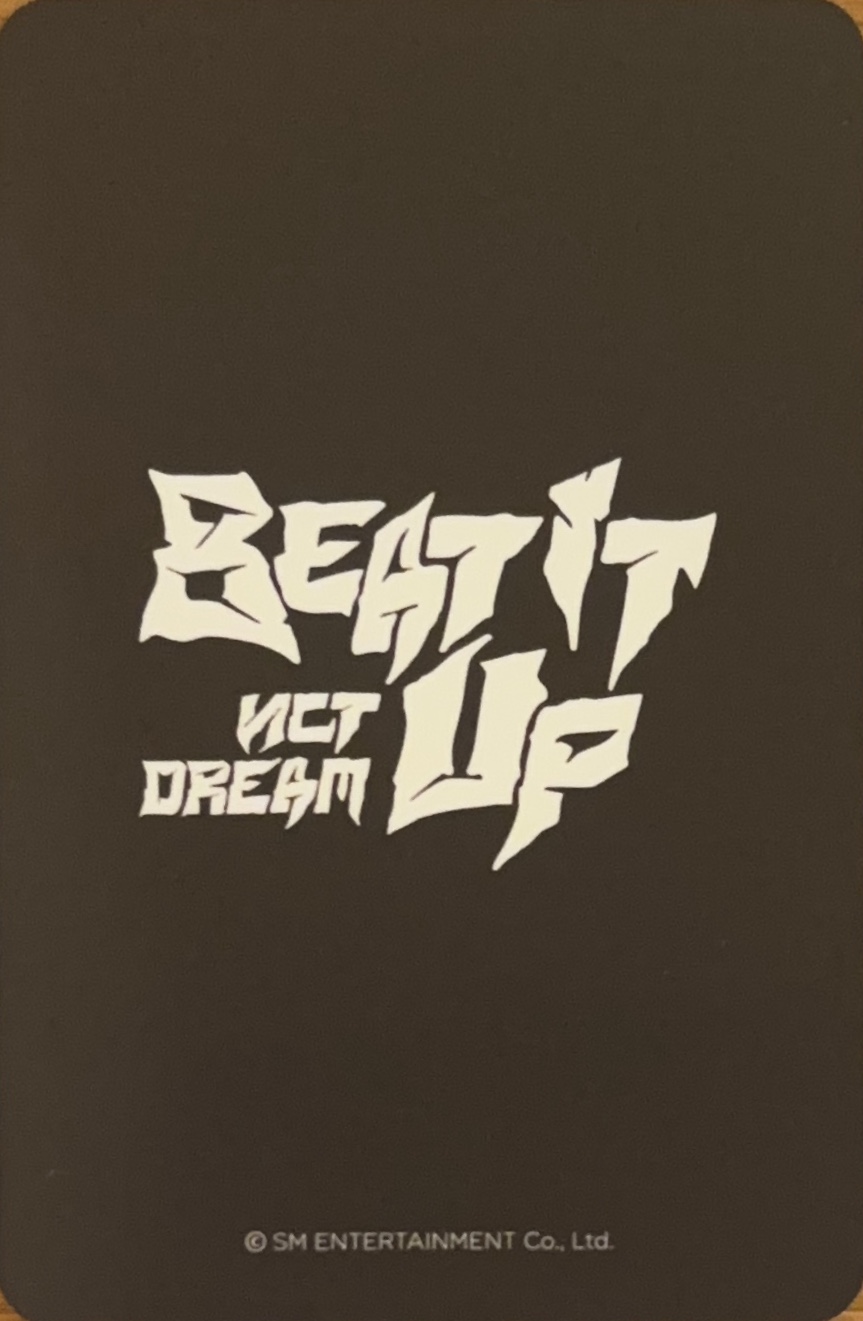 Jisung NCT DREAM photocard back side - Offline
