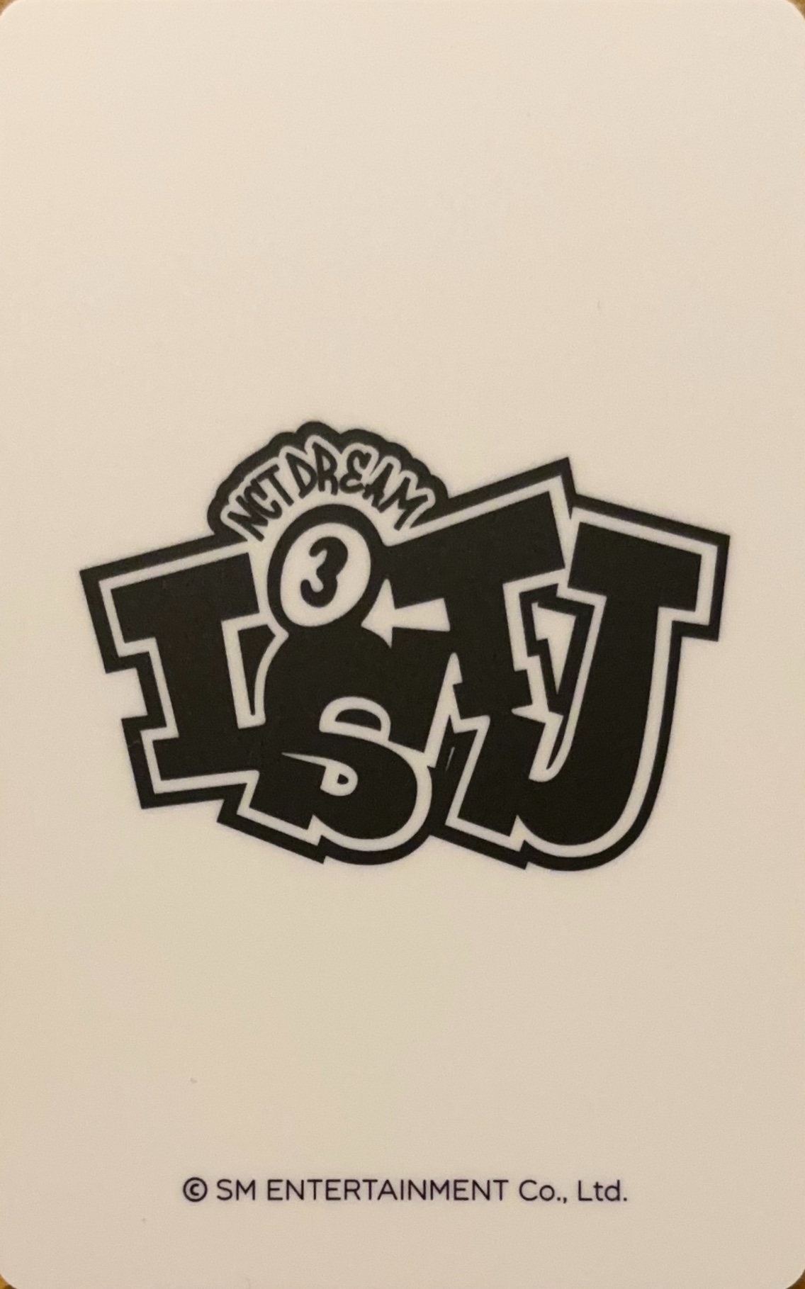Jisung NCT DREAM photocard back side - Benefit