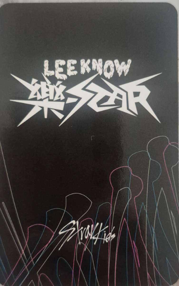 Lee Know Stray Kids photocard back side - Photocards