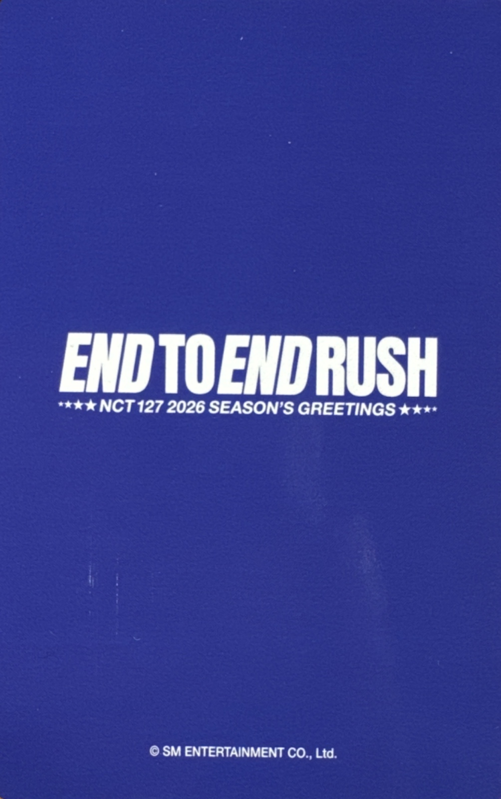 Johnny NCT 127 photocard back side - Photocard Set