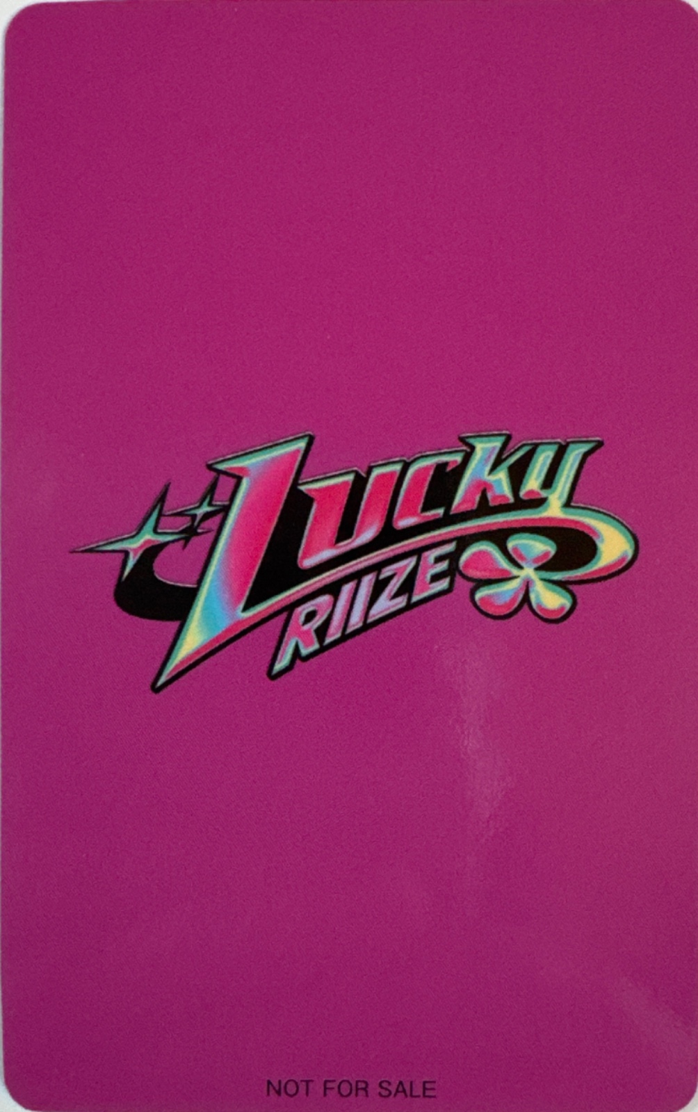 Shotaro RIIZE photocard back side - Lucky Draw