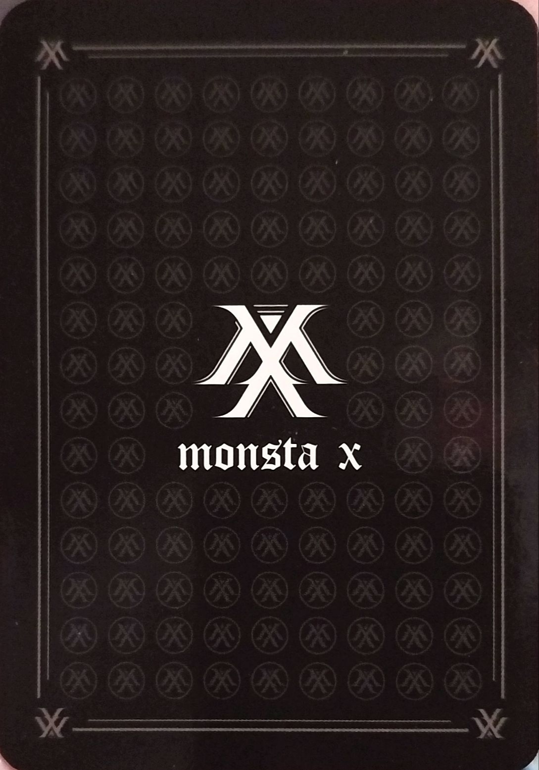 Joohoney MONSTA X photocard back side - Photocard