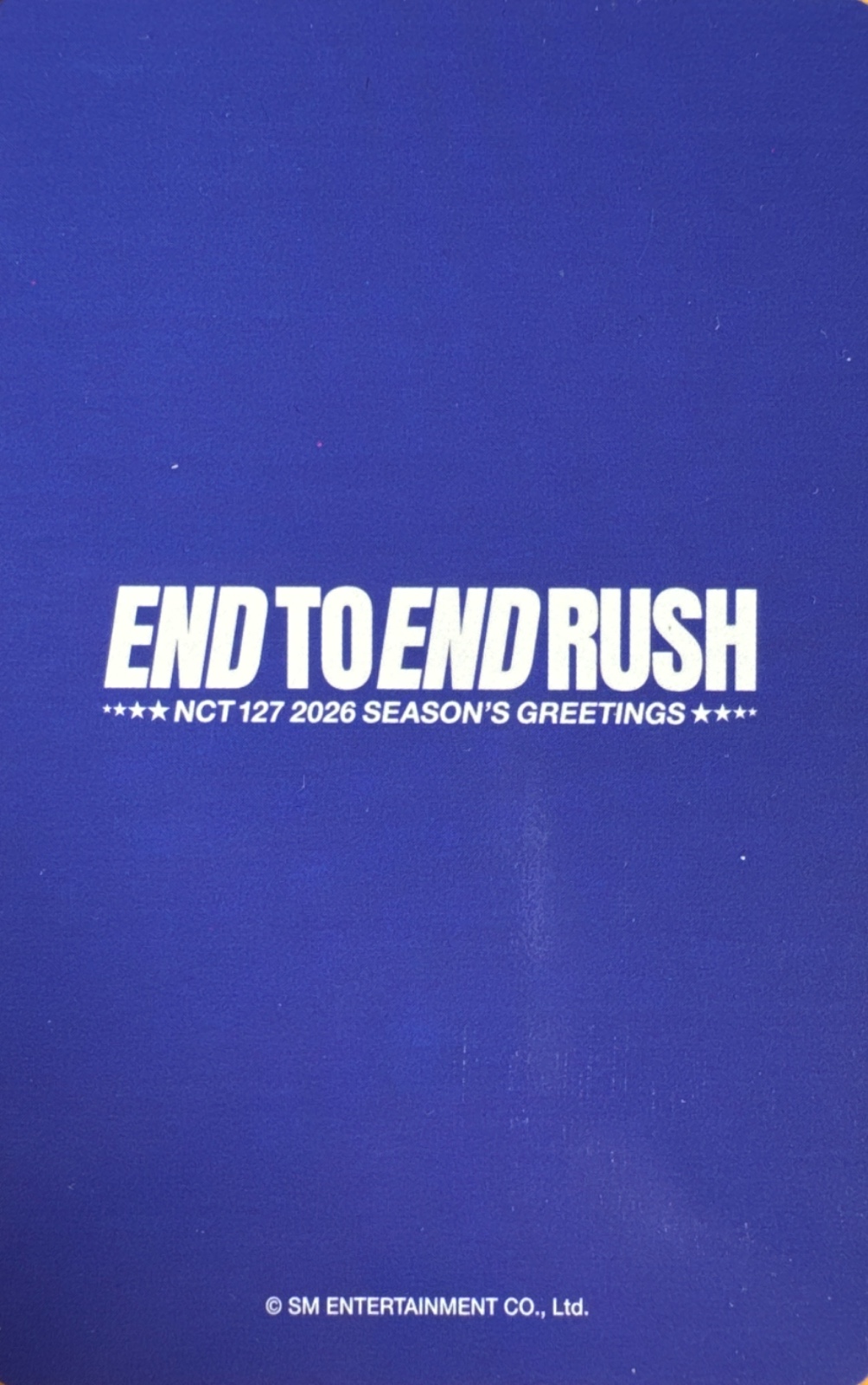 Haechan NCT 127 photocard back side - Photocard Set