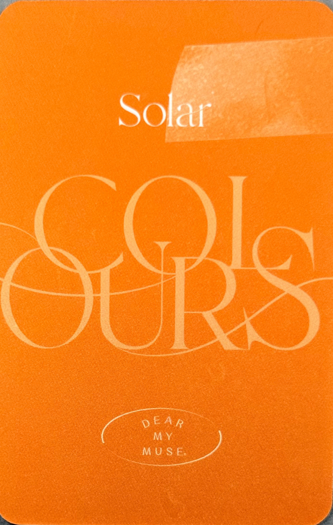 Solar Solar photocard back side - Preorder Benefit (Nemo ver.)