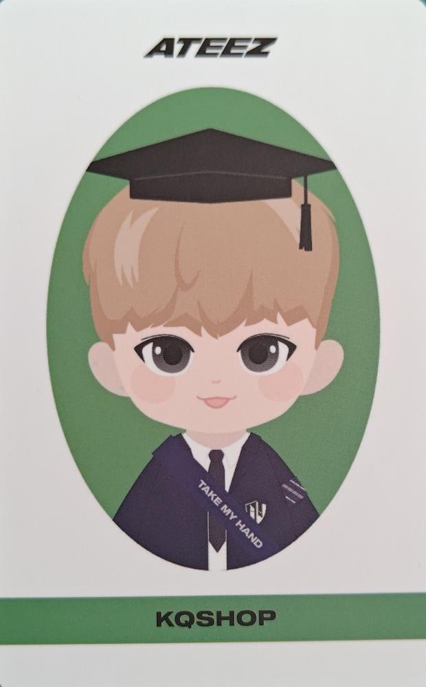 Yunho ATEEZ photocard back side - Figure Ver.