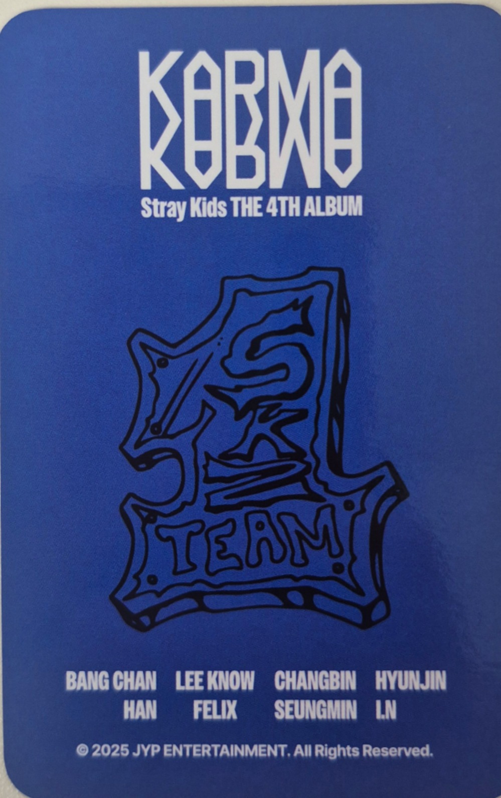 Felix Stray Kids photocard back side - T-Shirt Photocard