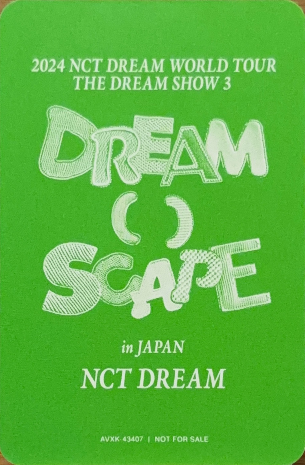 Jisung NCT DREAM photocard back side - Blu-ray trading card c