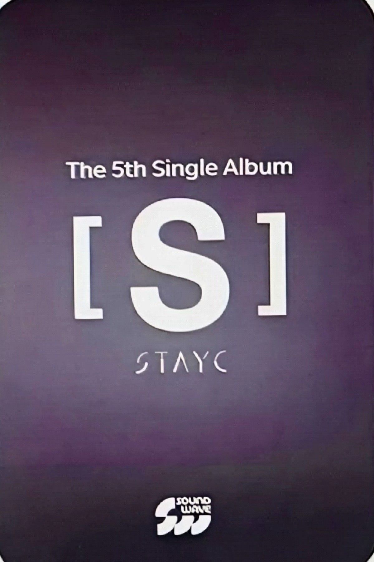 ISA STAYC photocard back side - Offline