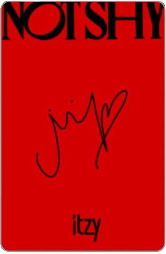 Chaeryeong ITZY photocard back side - Photocards